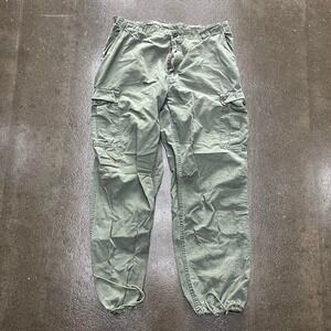 Military Khaki Green Large Regular 32x30 Cargo Trouser Pants